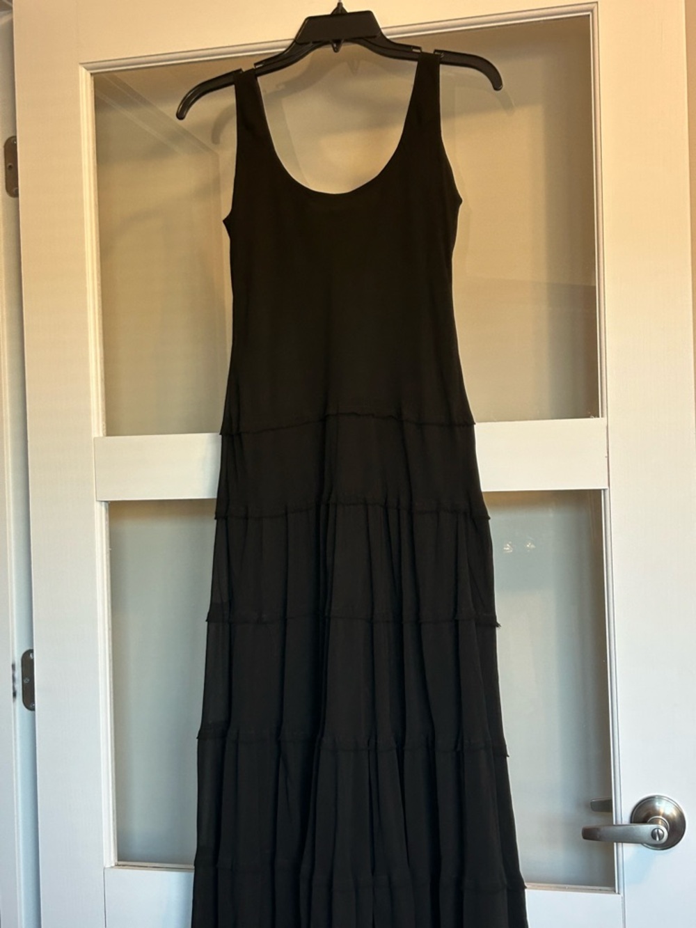 Classic Black Sleeveless Tiered Dress